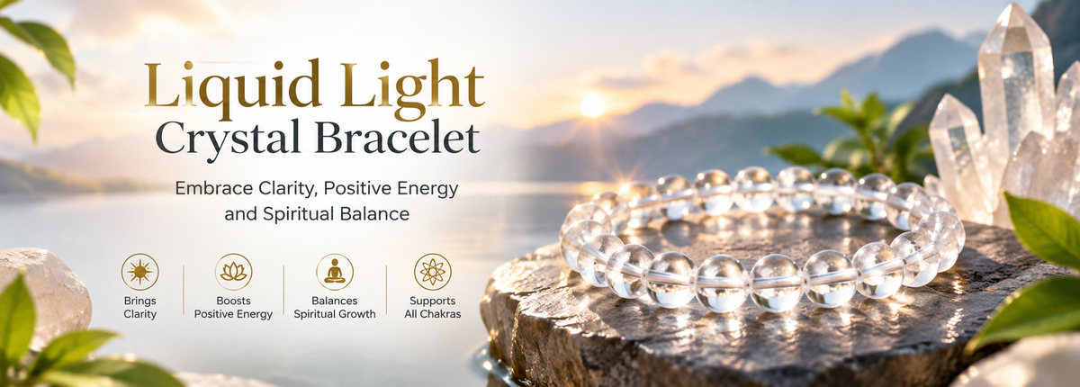 Liquid Light Crystal Bracelet: Embrace Clarity, Positive Energy and Spiritual Balance