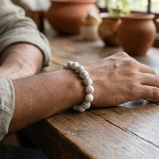 Natural Howlite Bracelet