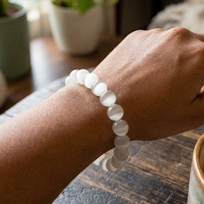 Natural Selenite Bracelet