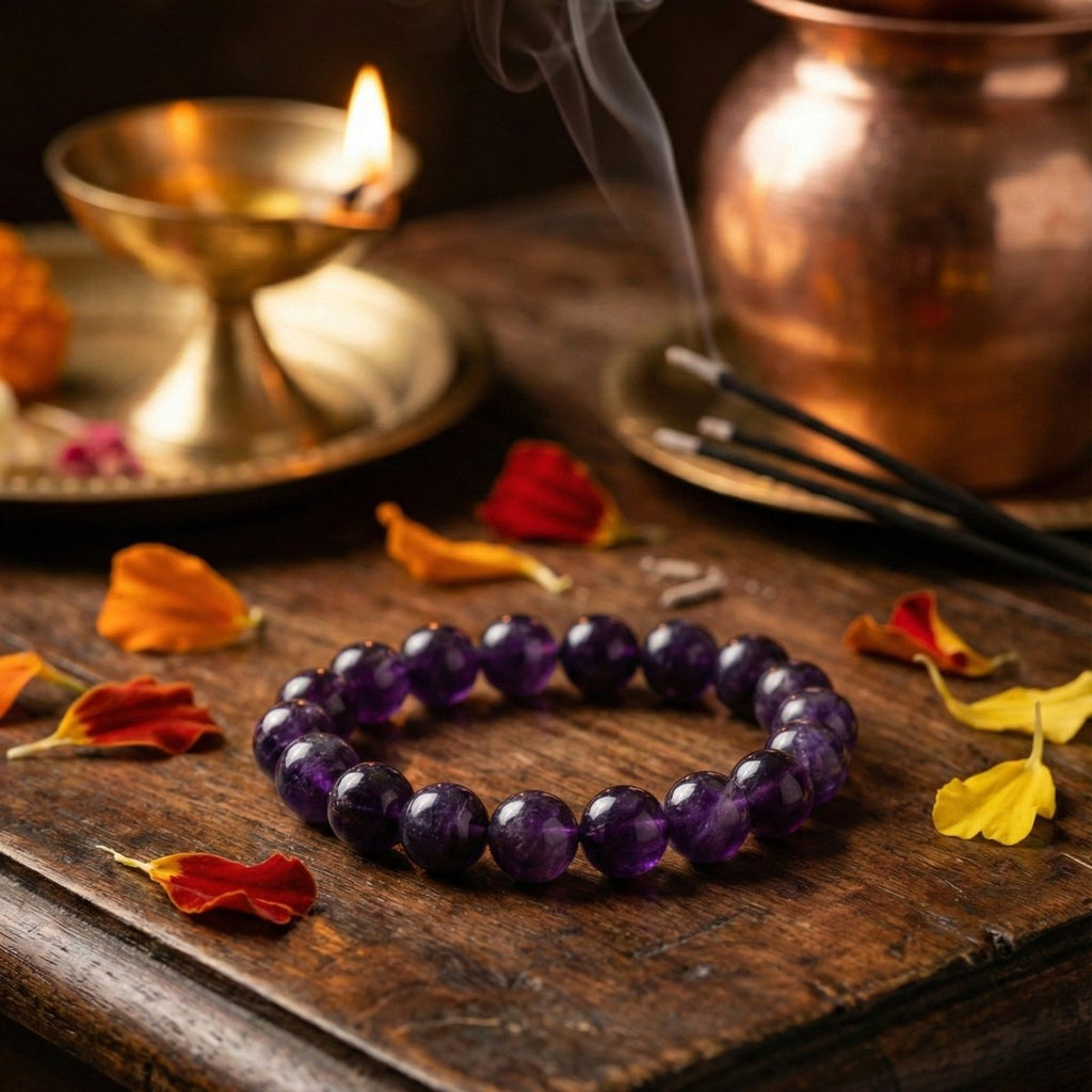 Natural Amethyst Bracelet - Rudratna