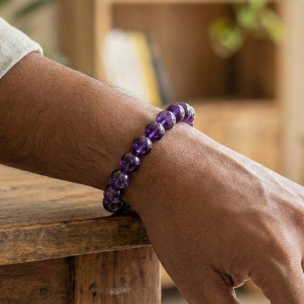 Natural Amethyst Bracelet - Rudratna