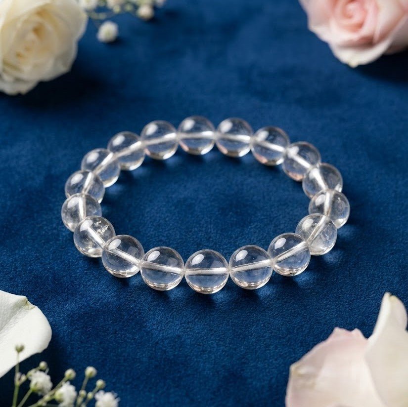 Natural Clear Quartz Bracelet - Rudratna