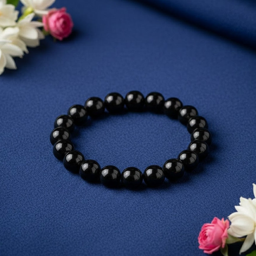 Natural Black Obsidian Bracelet